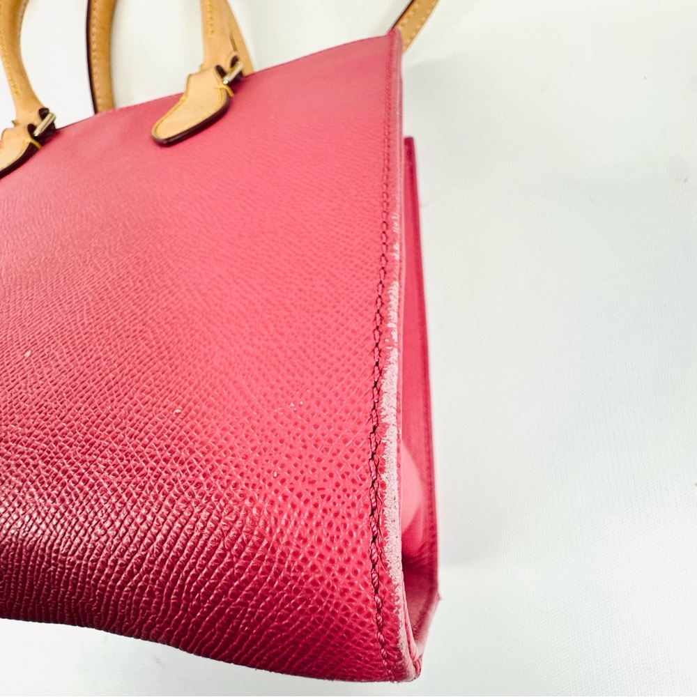 Dooney & Bourke Pink Pebbled Leather Janine Satchel Top Handle w crossbody strap - Picture 15 of 16